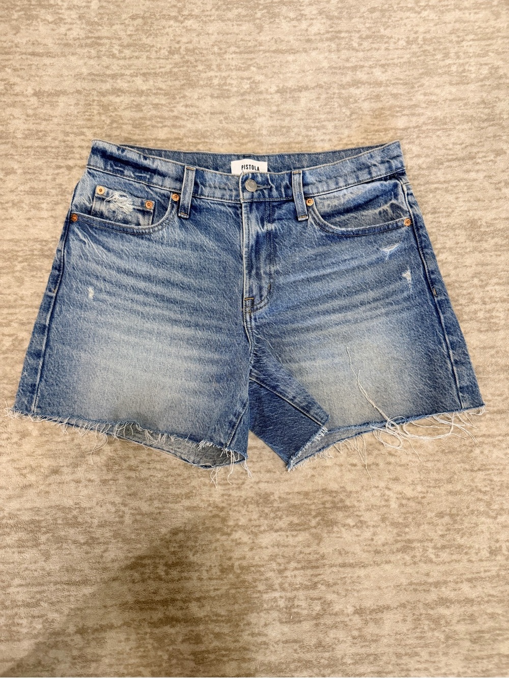 Pistola Kennedy Cutoff Denim Shorts — Normandy Vintage